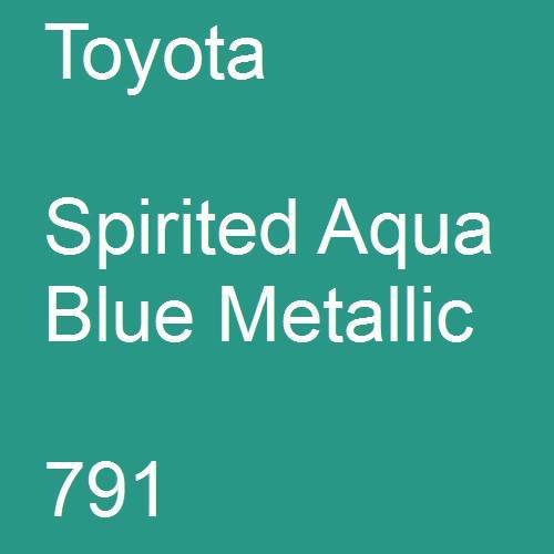 Toyota, Spirited Aqua Blue Metallic, 791.